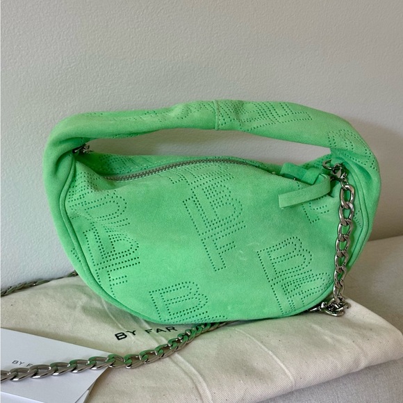 BY FAR Baby Cush Perforated Mini Shoulder Bag w/ Original Dust Bag - Picture 7 of 9